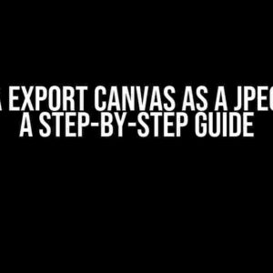 Cordova Export Canvas as a JPEG or PNG: A Step-by-Step Guide