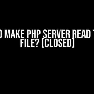 How to Make PHP Server Read the pid File? [closed]