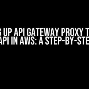 Setting up API Gateway Proxy to third party API in AWS: A Step-by-Step Guide