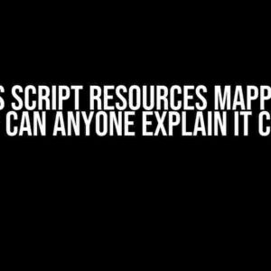 What is Script Resources Mapping for jQuery? Can Anyone Explain it Clearly?